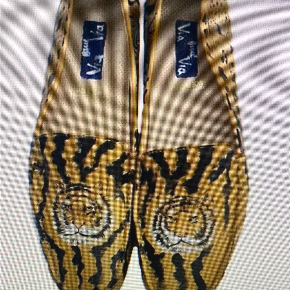 Tiger Print Loafers - Yellow and Black